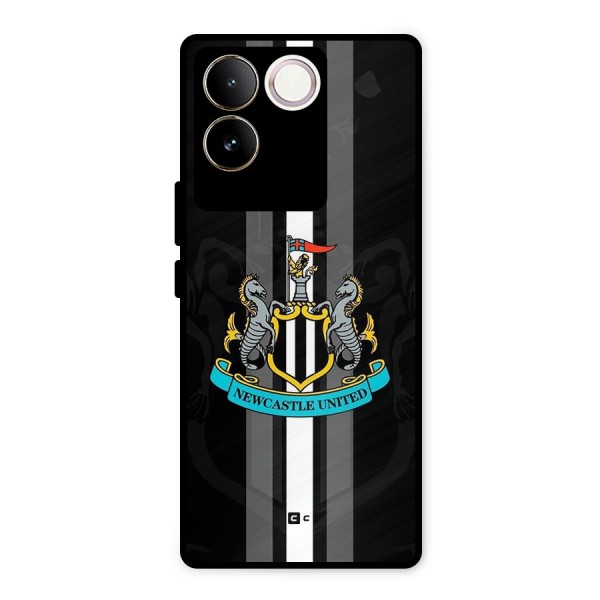 New Castle United Metal Back Case for Vivo T2 Pro