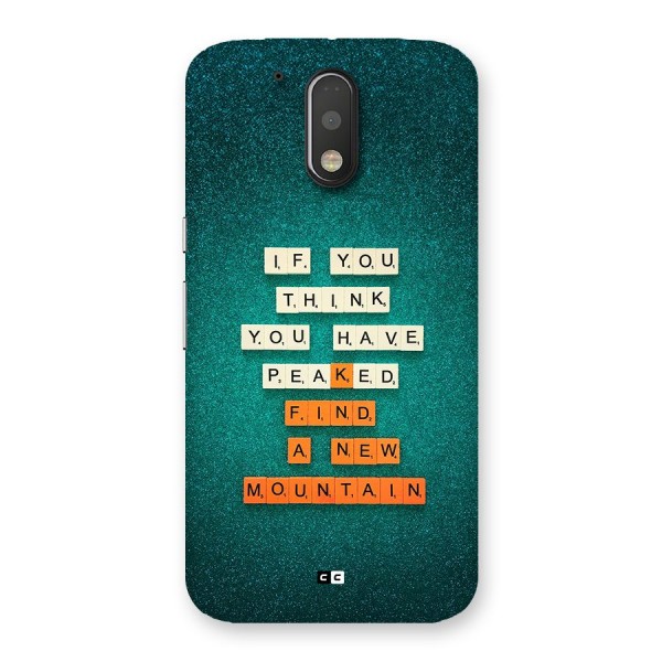 New Mountain Back Case for Moto G4 Plus