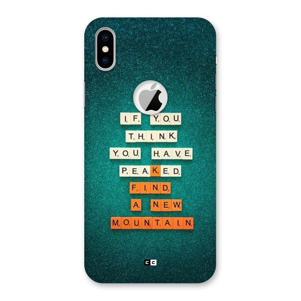 New Mountain Back Case for iPhone X Logo Cut