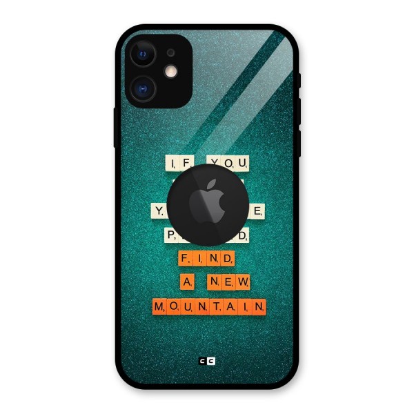 New Mountain Glass Back Case for iPhone 11 Logo Cut