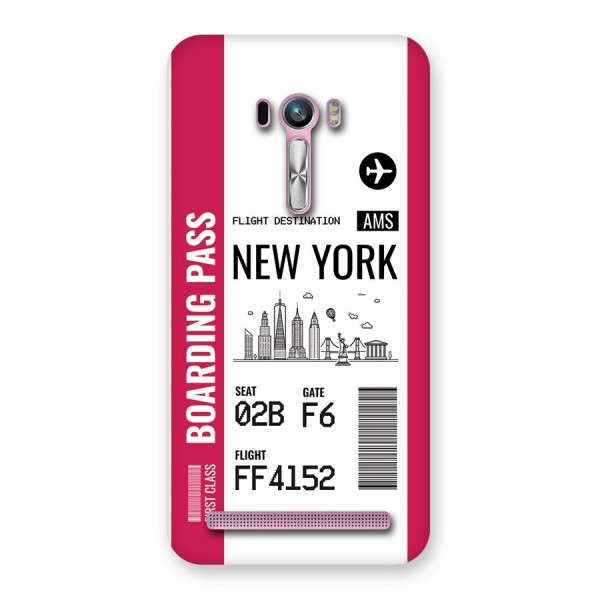 New York Boarding Pass Back Case for Zenfone Selfie