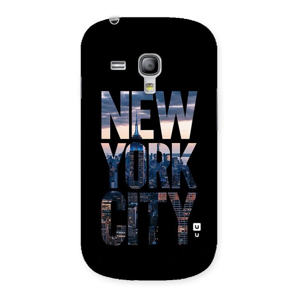 New York City Back Case for Galaxy S3 Mini