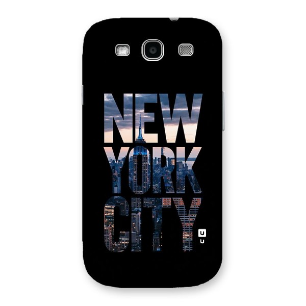 New York City Back Case for Galaxy S3 Neo