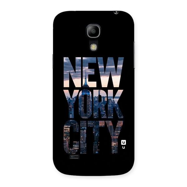 New York City Back Case for Galaxy S4 Mini