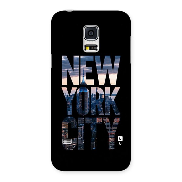 New York City Back Case for Galaxy S5 Mini