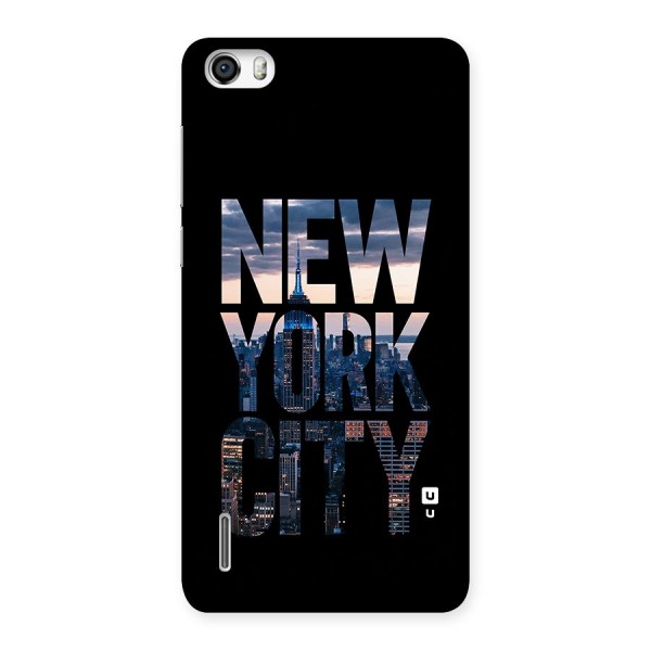 New York City Back Case for Honor 6