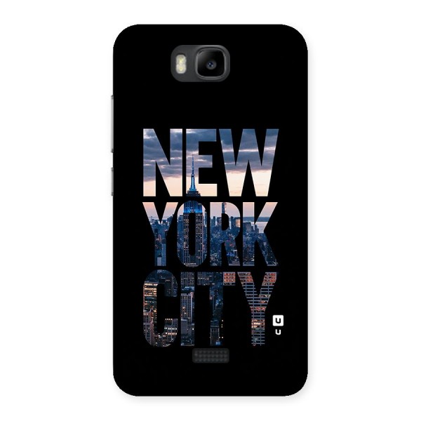 New York City Back Case for Honor Bee