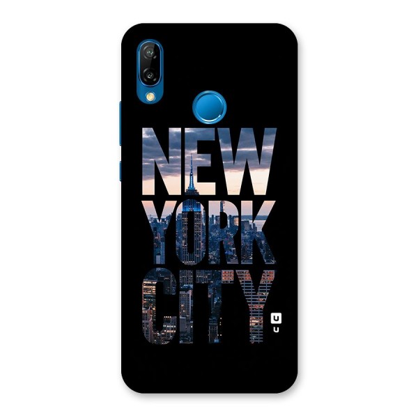 New York City Back Case for Huawei P20 Lite