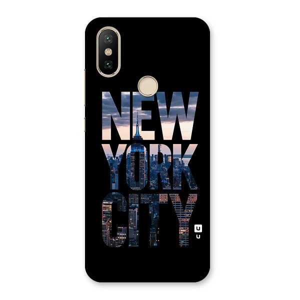 New York City Back Case for Mi A2