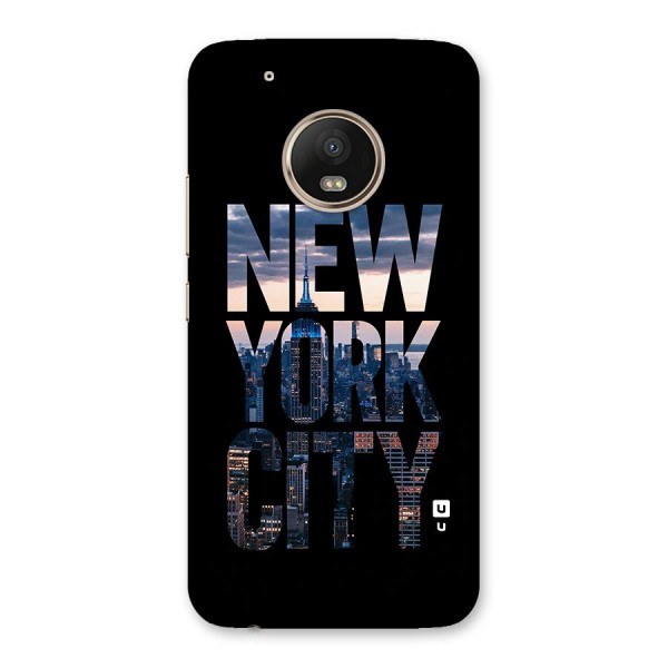 New York City Back Case for Moto G5 Plus