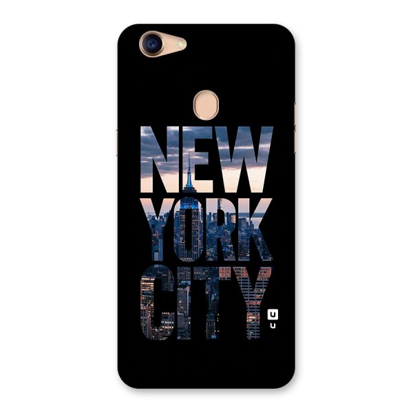 New York City Back Case for Oppo F5