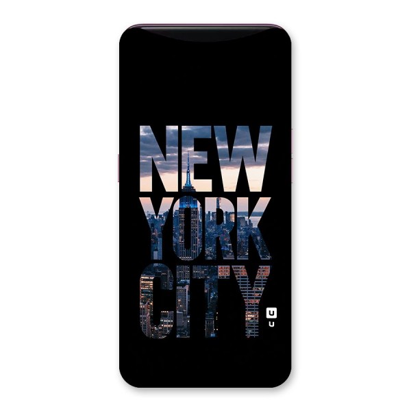 New York City Back Case for Oppo Find X