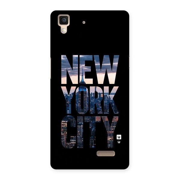 New York City Back Case for Oppo R7