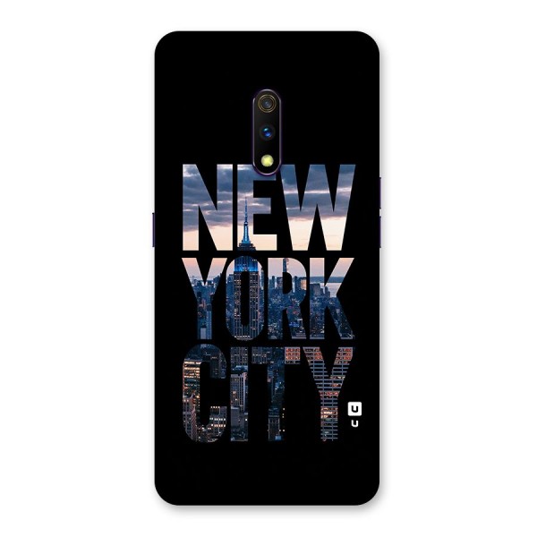 New York City Back Case for Realme X