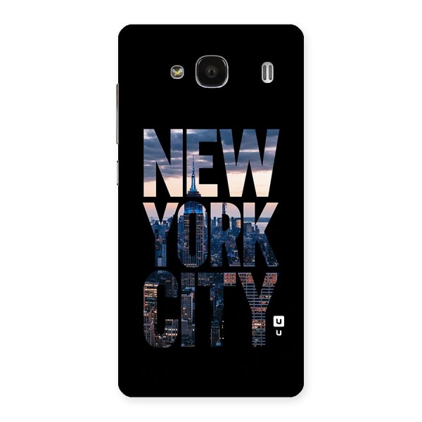 New York City Back Case for Redmi 2s