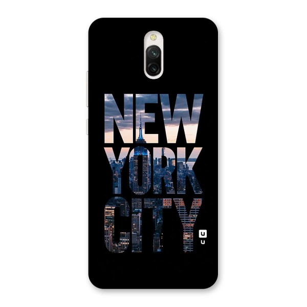 New York City Back Case for Redmi 8A Dual