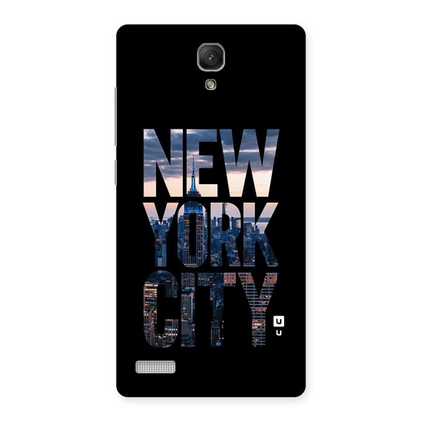 New York City Back Case for Redmi Note