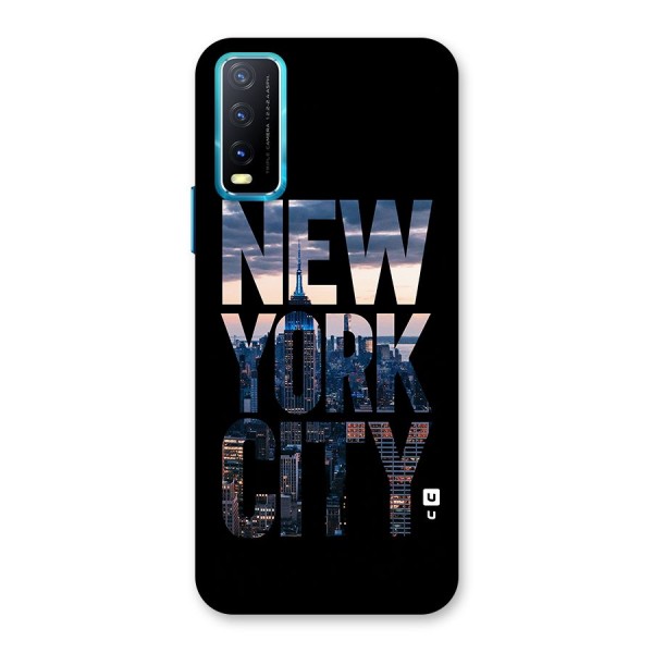 New York City Back Case for Vivo Y12s