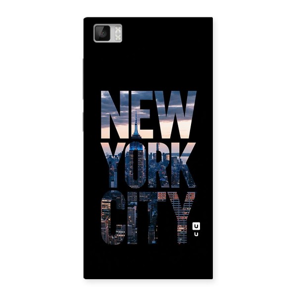 New York City Back Case for Xiaomi Mi3