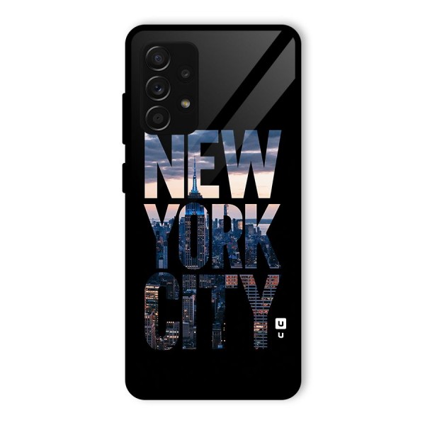 New York City Glass Back Case for Galaxy A53 5G