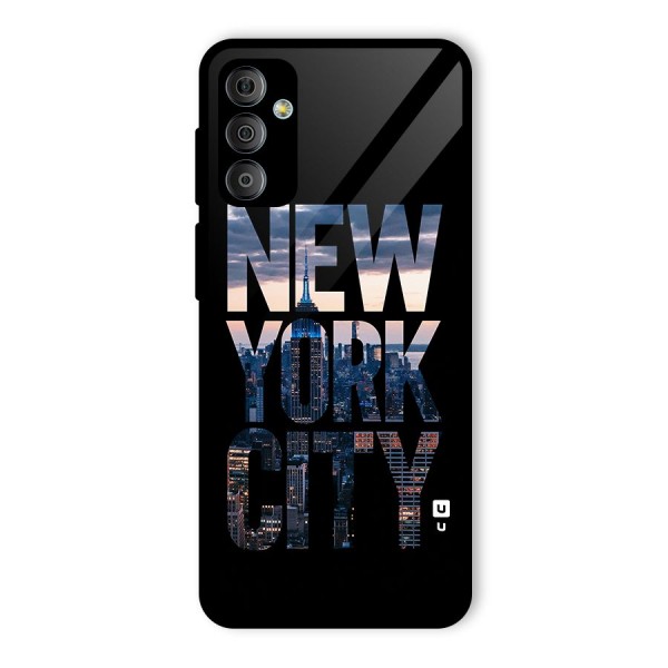 New York City Glass Back Case for Galaxy F23