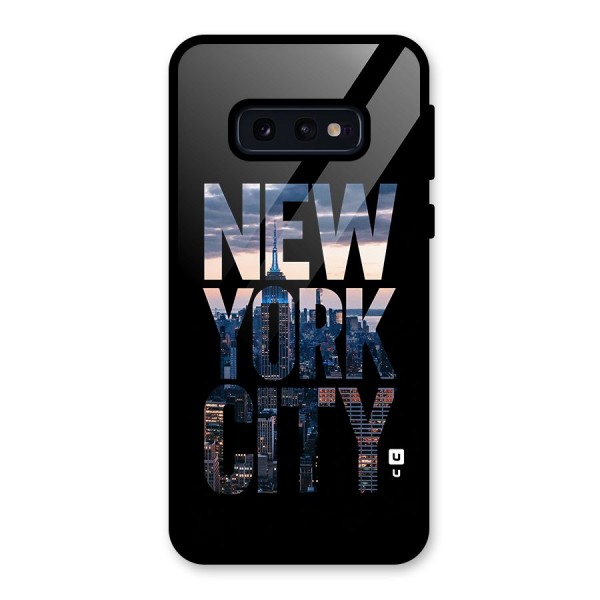 New York City Glass Back Case for Galaxy S10e