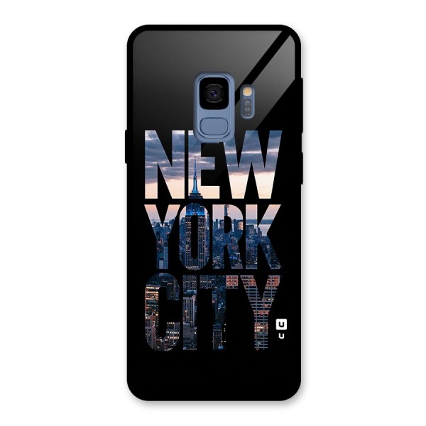 New York City Glass Back Case for Galaxy S9