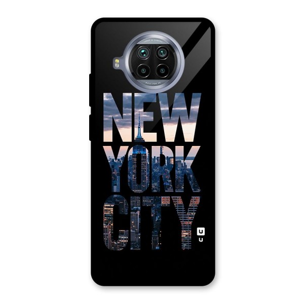 New York City Glass Back Case for Mi 10i