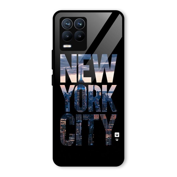 New York City Glass Back Case for Realme 8