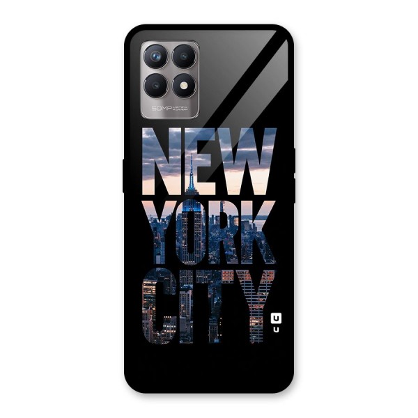 New York City Glass Back Case for Realme 8i