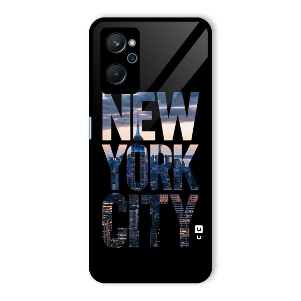 New York City Glass Back Case for Realme 9i