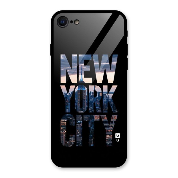 New York City Glass Back Case for iPhone 8