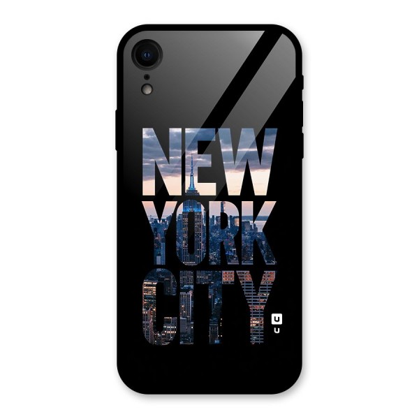 New York City Glass Back Case for iPhone XR