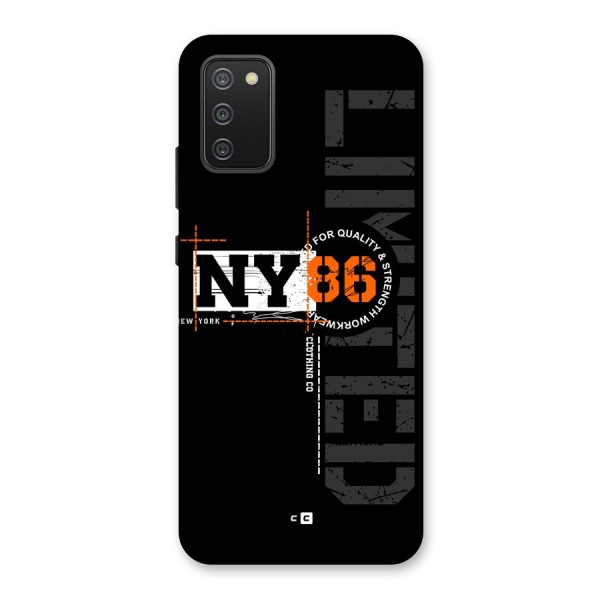 New York Limited Back Case for Galaxy F02s