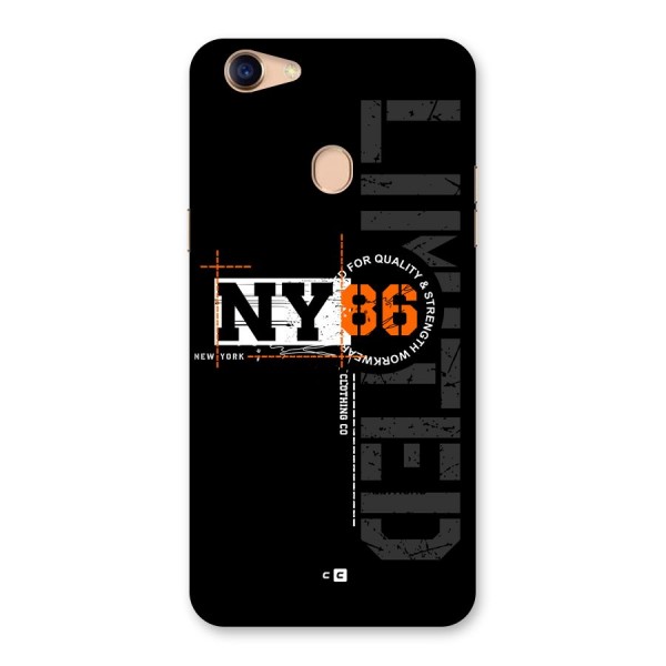 New York Limited Back Case for Oppo F5