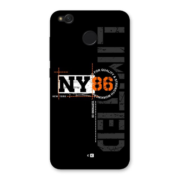 New York Limited Back Case for Redmi 4