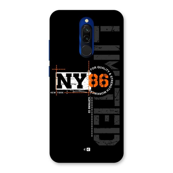 New York Limited Back Case for Redmi 8