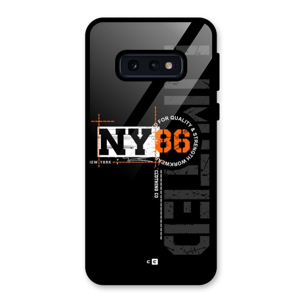 New York Limited Glass Back Case for Galaxy S10e