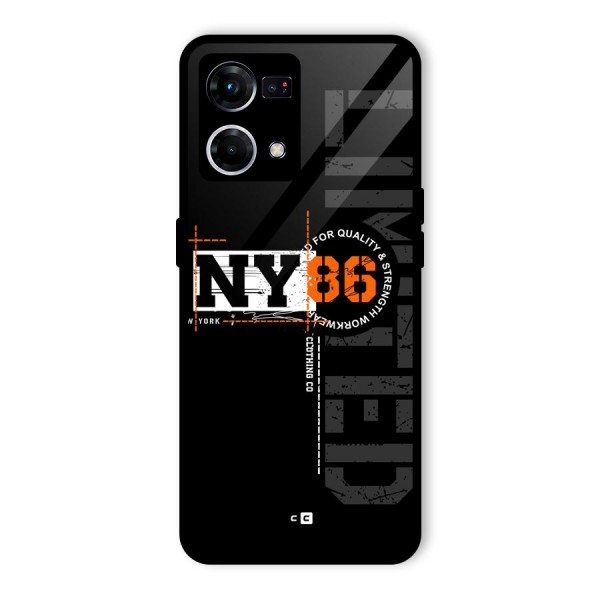 New York Limited Glass Back Case for Oppo F21 Pro 4G