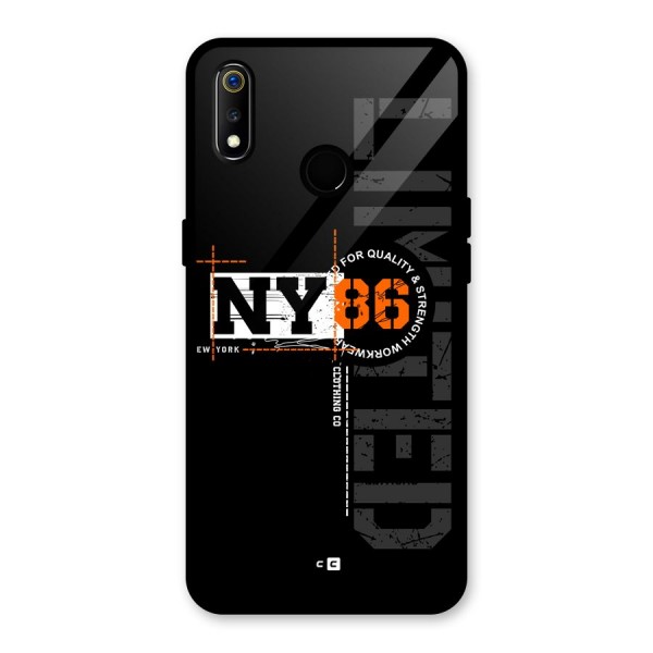 New York Limited Glass Back Case for Realme 3