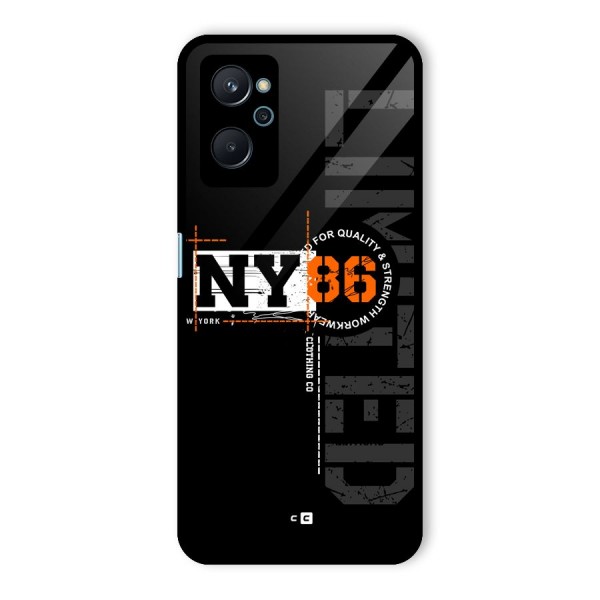 New York Limited Glass Back Case for Realme 9i