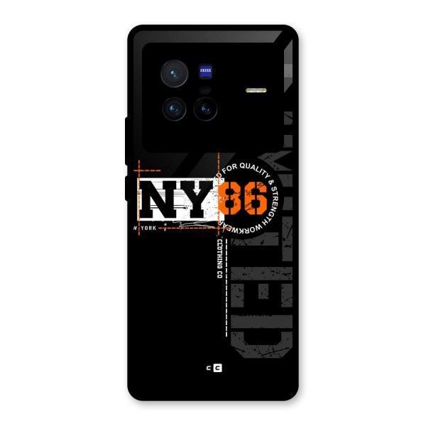 New York Limited Glass Back Case for Vivo X80