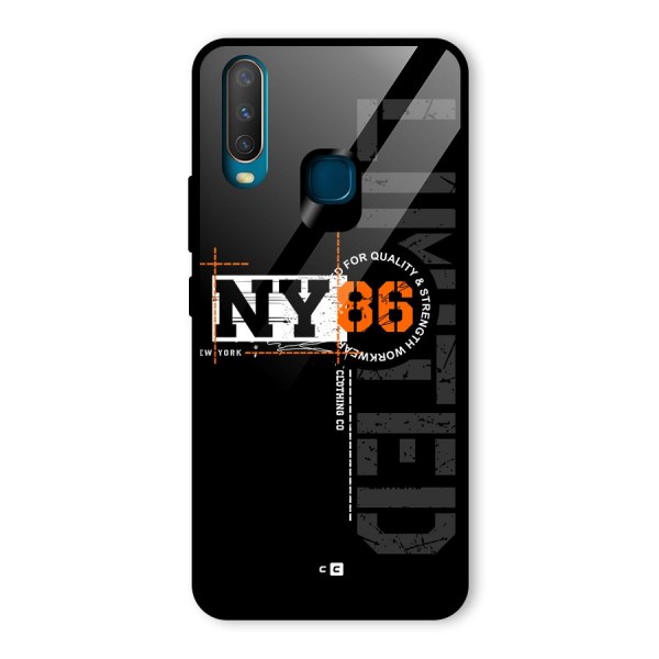 New York Limited Glass Back Case for Vivo Y15