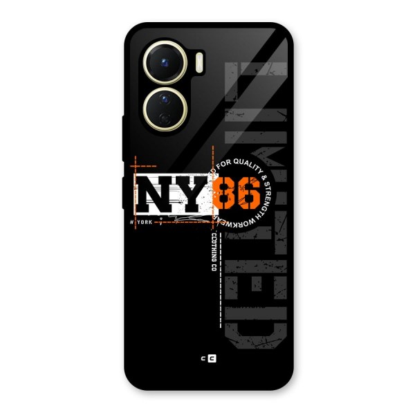 New York Limited Glass Back Case for Vivo Y16