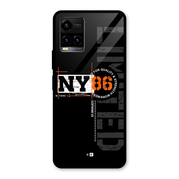 New York Limited Glass Back Case for Vivo Y21A