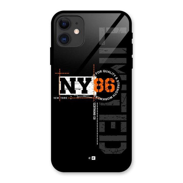 New York Limited Glass Back Case for iPhone 11