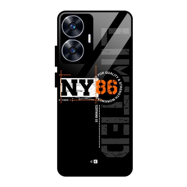 New York Limited Glass Back Case for realme C55