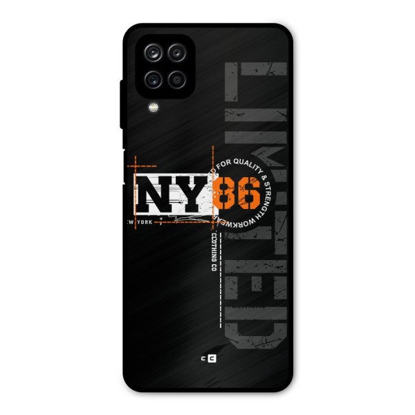 New York Limited Metal Back Case for Galaxy A12