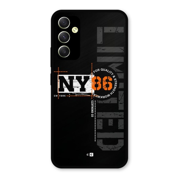 New York Limited Metal Back Case for Galaxy A34