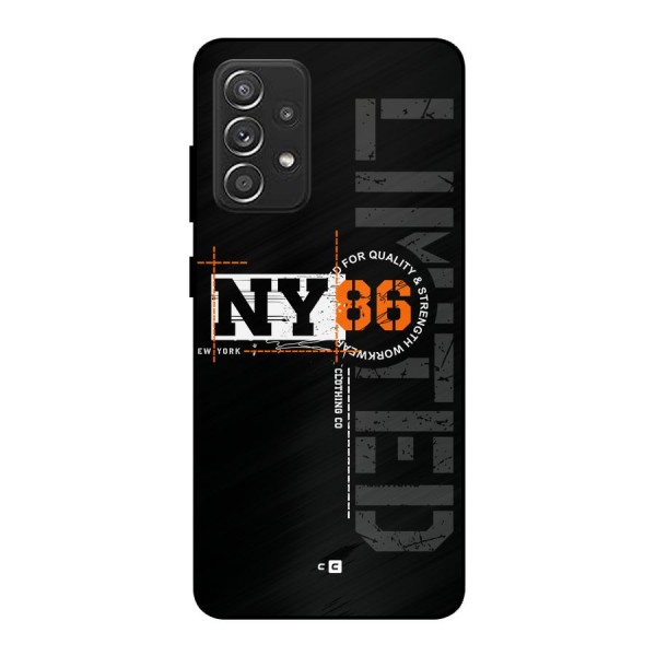 New York Limited Metal Back Case for Galaxy A52